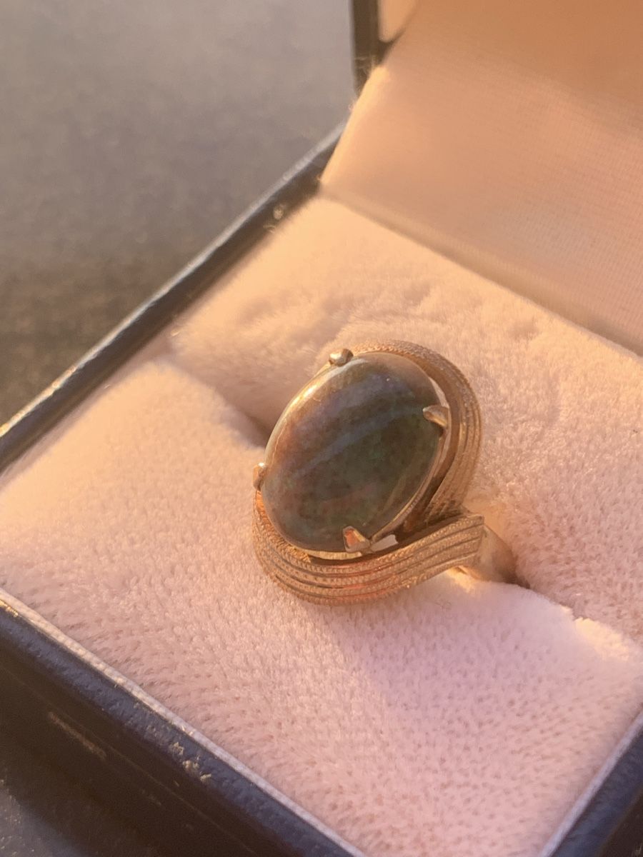 Ringe: Gold Ring mit grünem Opal, Vintage, Grösse 52 – Gebraucht aus Zürich von MK124 1