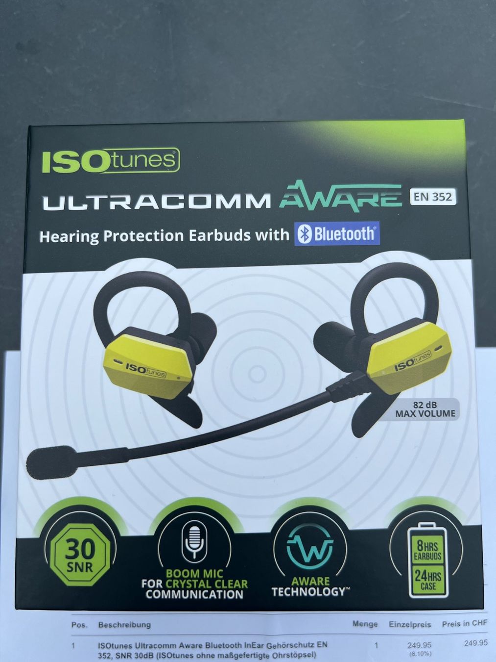 Cuffie: InEar Headset - ISOtunes Ultracomm Aware bluetooth – Nuovo e nell'imballaggio originale da Niedergösgen venduto da Criccrack