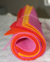 BASTELFILZ-SET 7 Farben 30x30 cm Set 15 felt diy