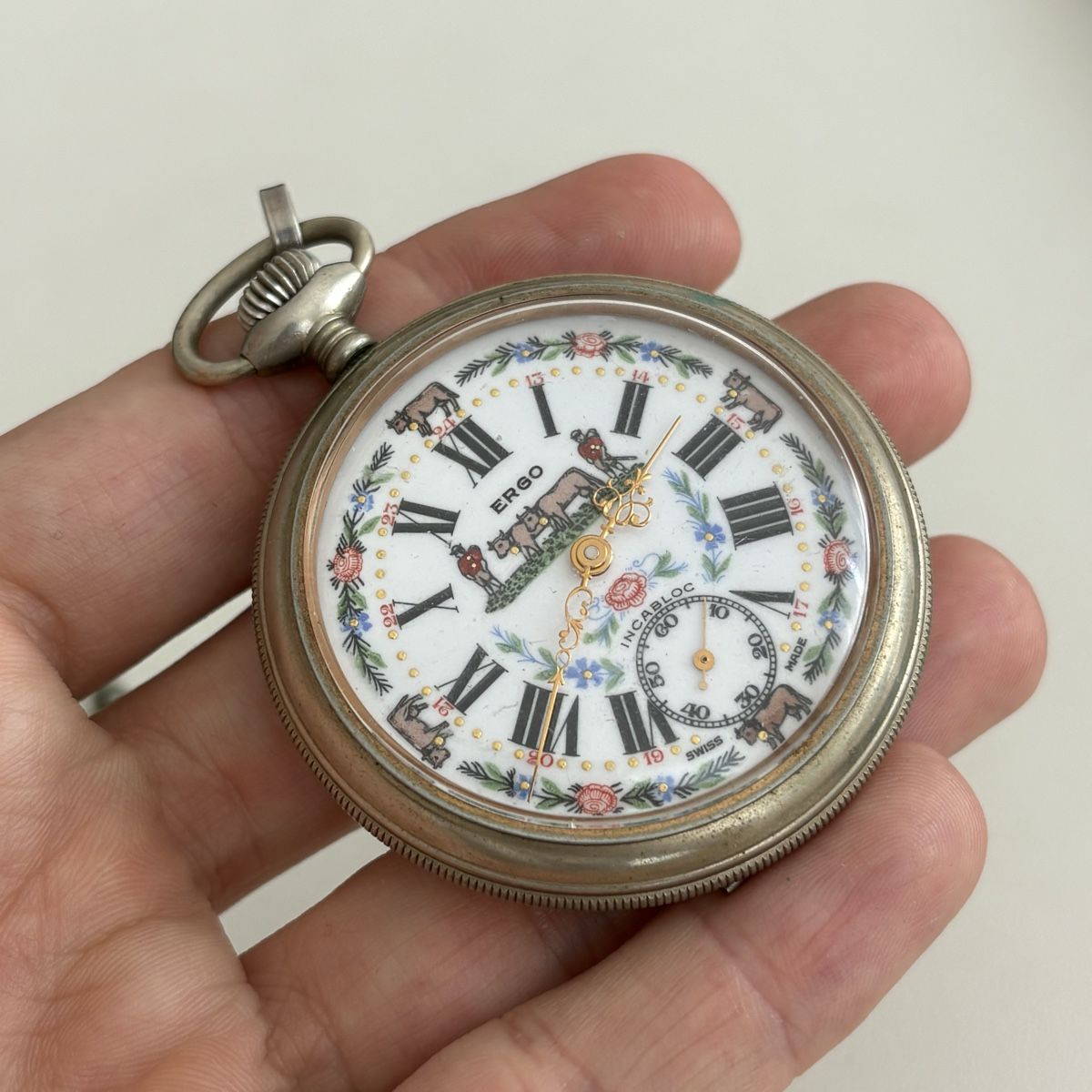 Orologi: Ergo Taschenuhr Kuh Ikone – Usato da Winterthur venduto da LaBodega 3
