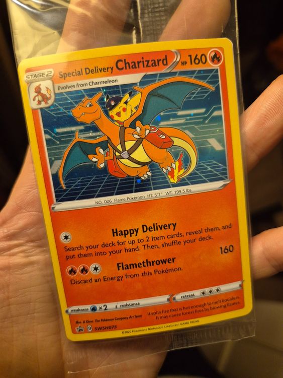 🔥AB 1.- FR🔥 Pokemon 🔥Special Delivery Charizard🔥 SWSH075 (Neu und ...