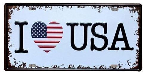 Schilder: Blechschild – I LOVE USA – Neu und originalverpackt aus Buchs SG von Skullep 1