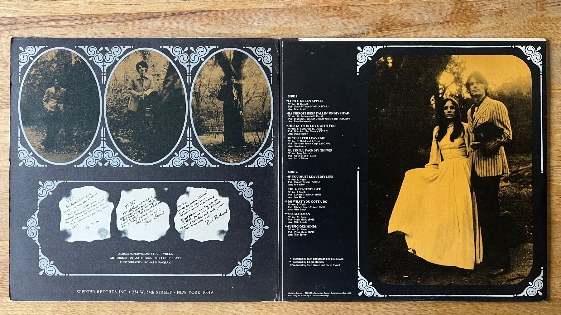Schallplatten: B.J. Thomas - Raindrops Keep Fallin' On My Head / 1. D 1969 – Gebraucht aus Gais von soundcave57 2