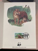 WWF 1983 Belize Jaguar 5c Spendenblatt
