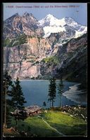 AK Oeschinensee, Blick gegen die Blüemlisalp