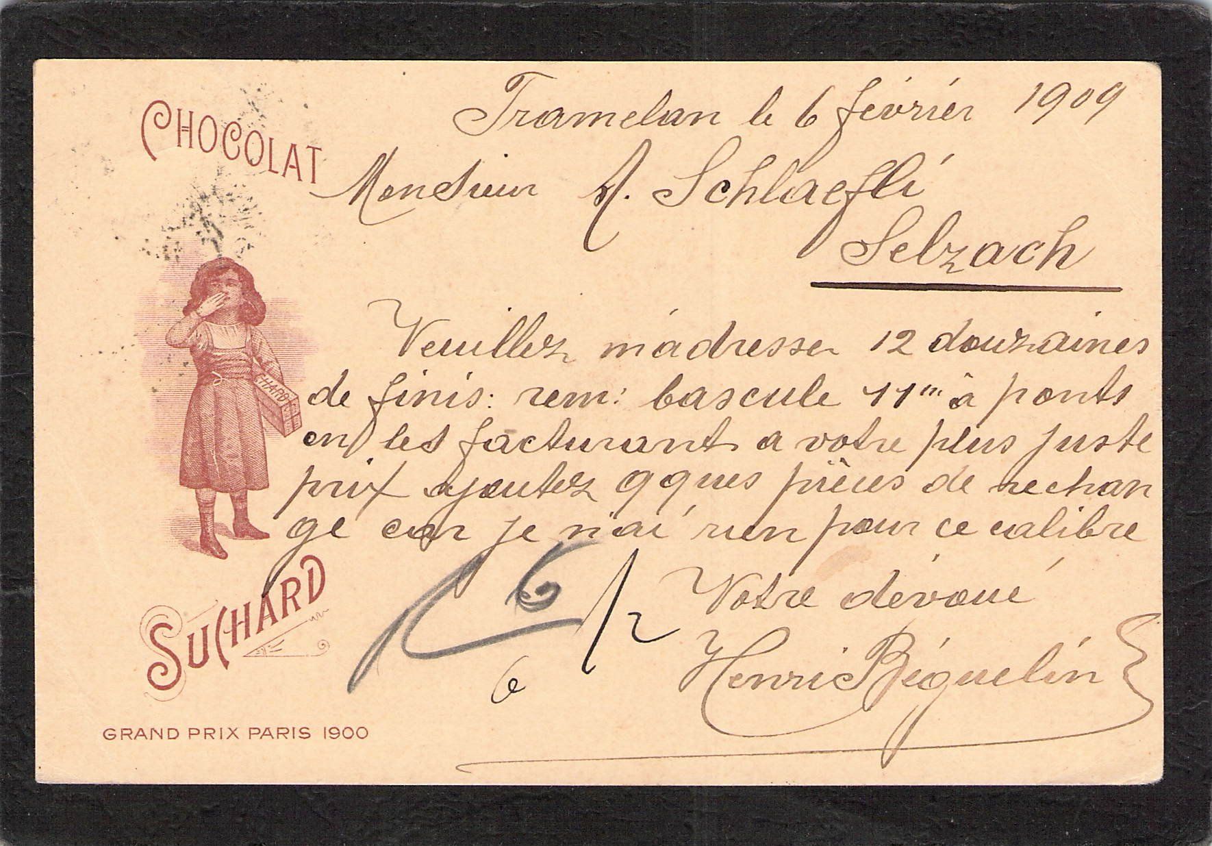 Tutti i francobolli: Suchard PK 036.SUCH 29  , gel. 6.ll.1909 – Usato da Reichenburg venduto da Pipo-67