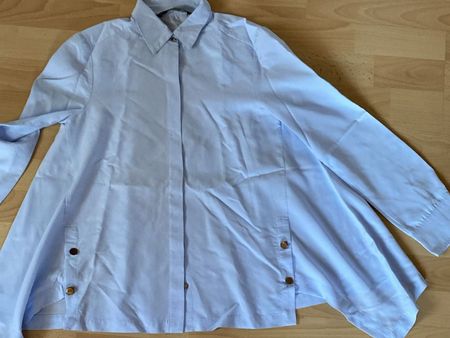 Zara Bluse hellblau Grösse S Elegant Frezeit Büro Frühling