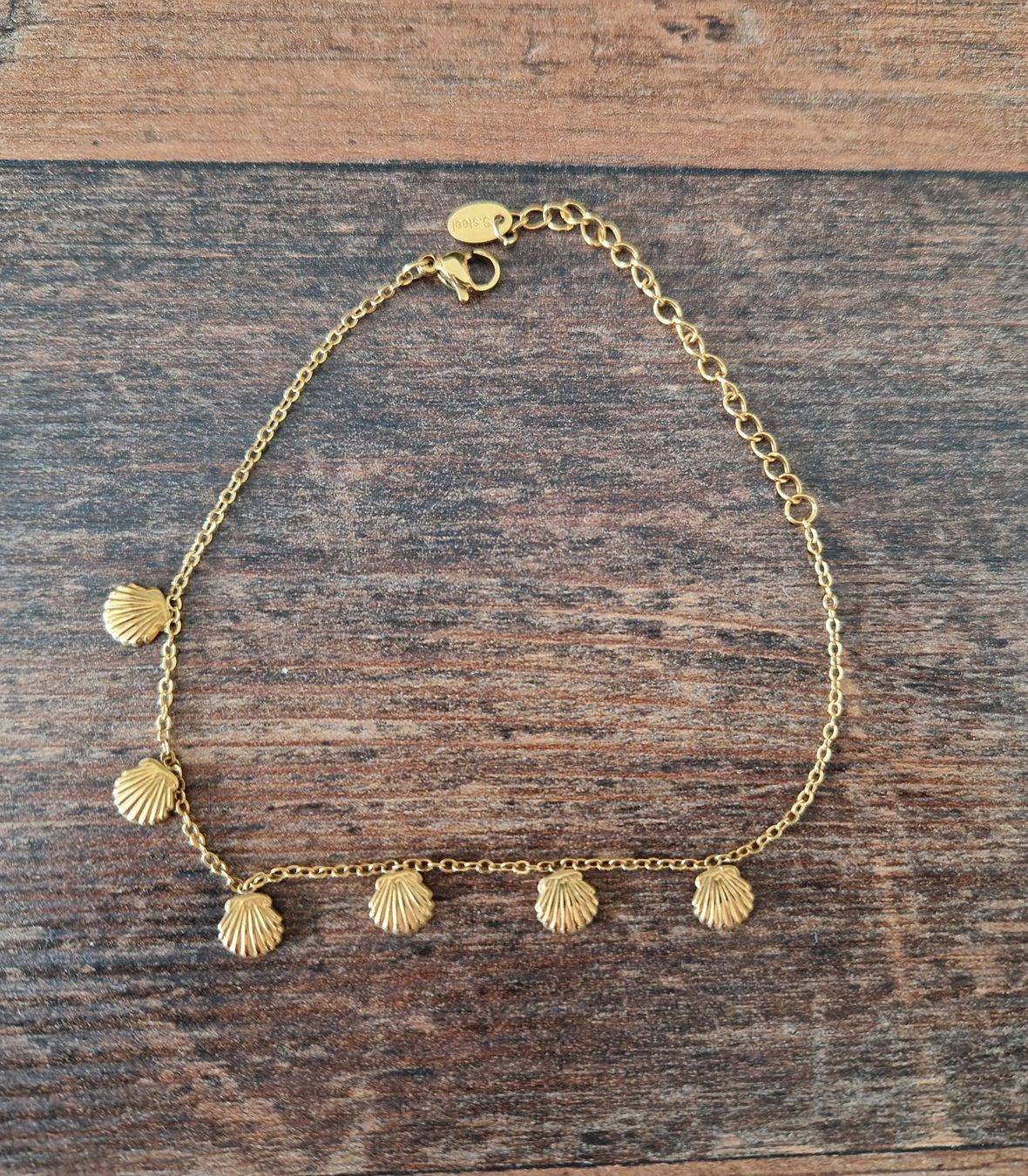 Catenine: Fusskette mit Muscheln in gold – Usato da Bern venduto da Somatom_