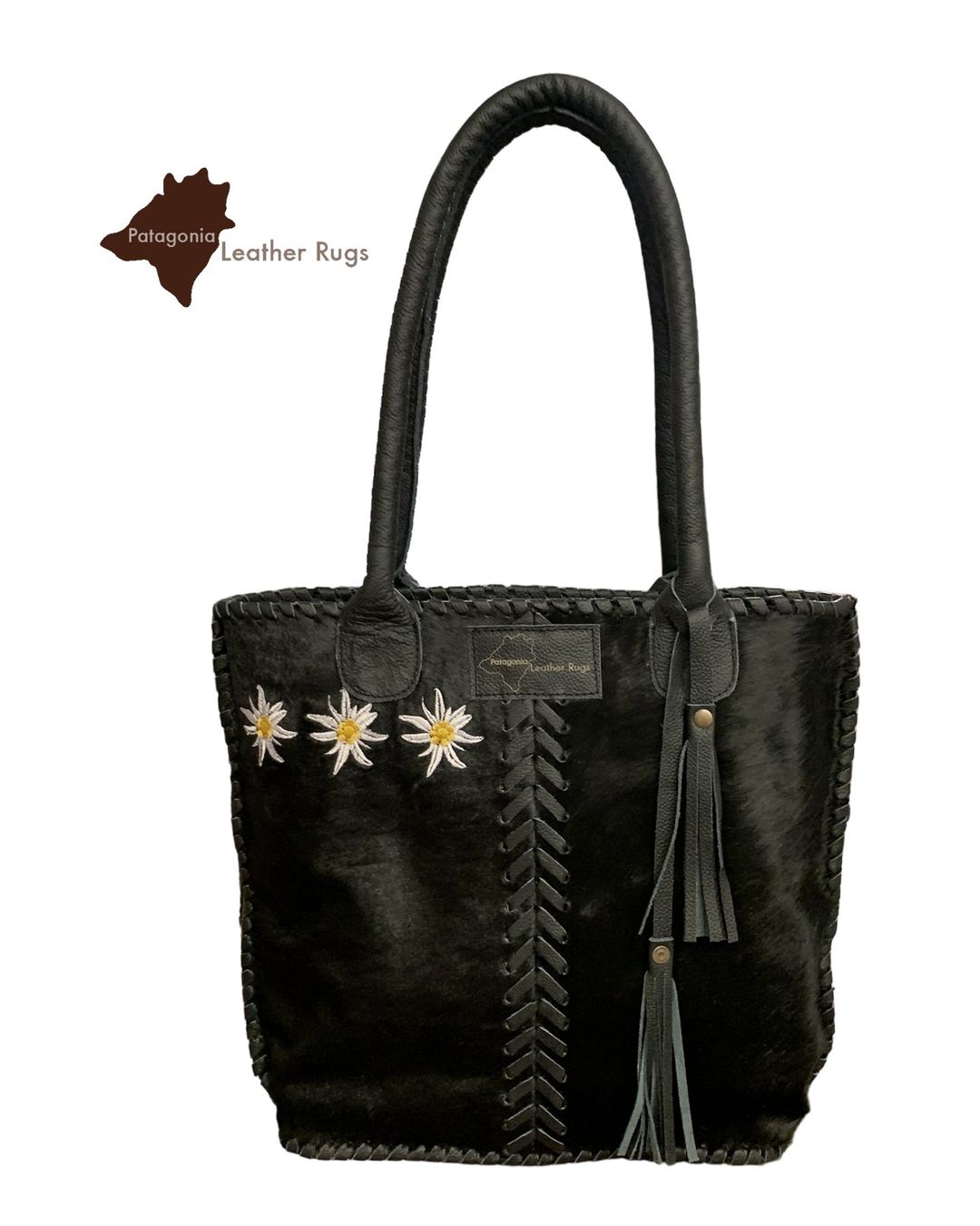 Taschen für Damen: Handtasche aus echtem Kuhfell Edelweiss – Neu und originalverpackt aus Arbedo von patagonialeatherrugs 3