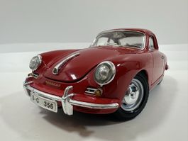Porsche 356 B Coupé 1:18, rot, BBURAGO 