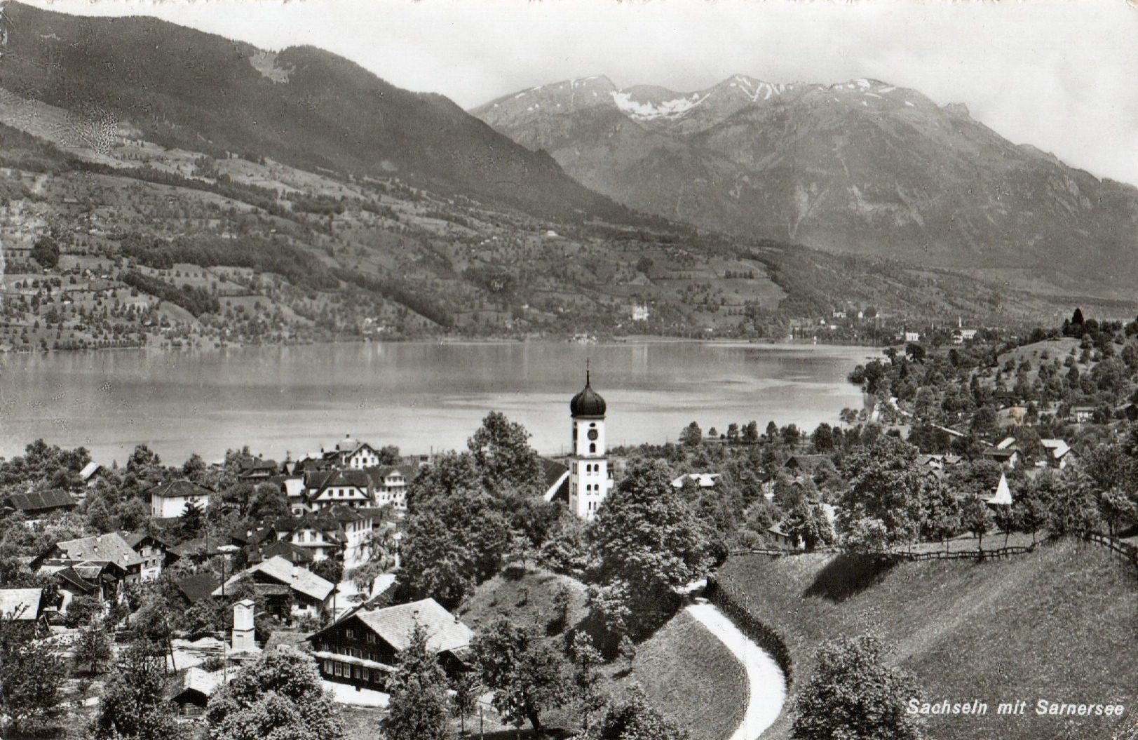 Cartoline postali: Sachseln mit Sarnersee – Usato da Melano venduto da pisonsdro