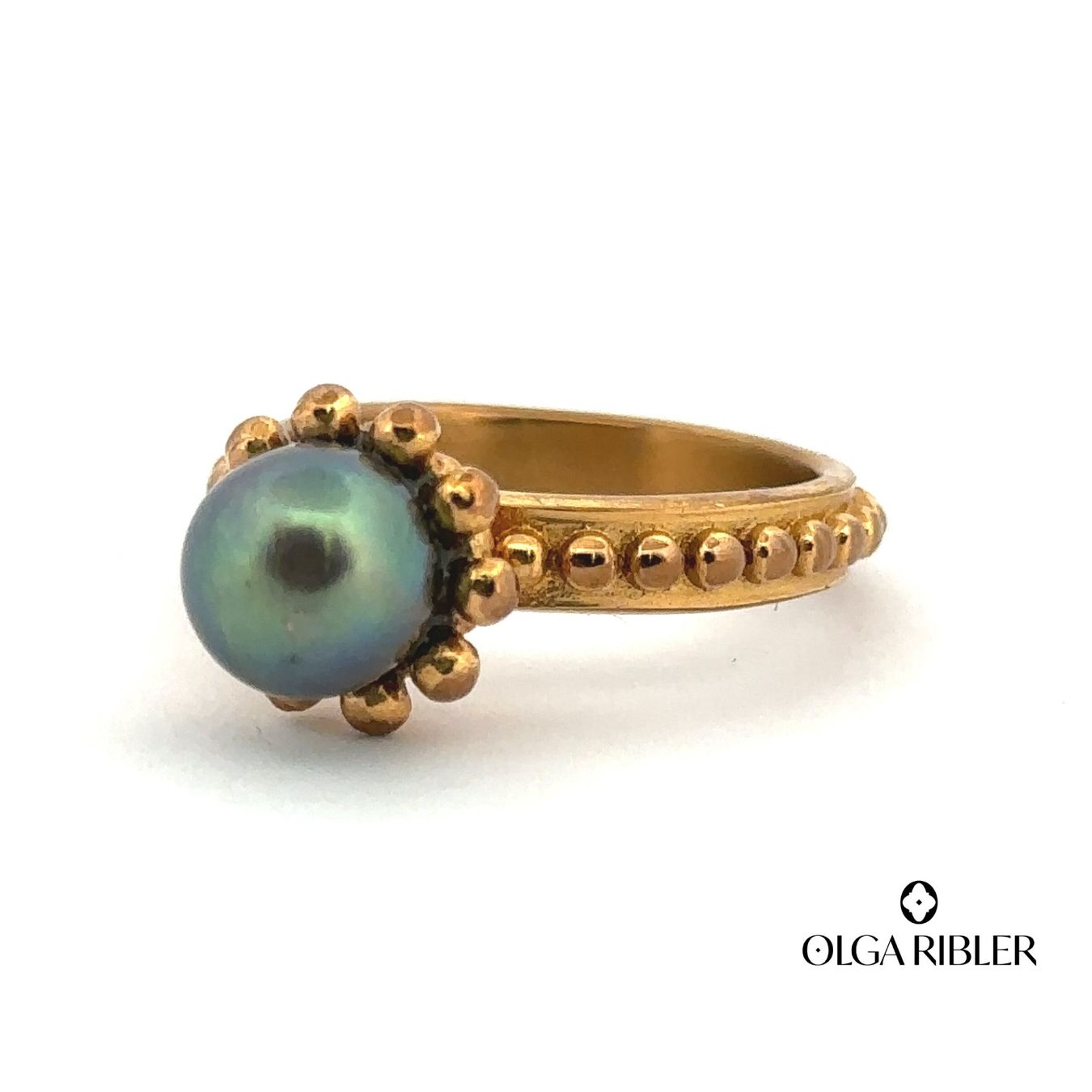 Olga Ribler Anelli: Edelstahl Ring mit Perle Ringgrösse 58 – Nuovo (secondo la descrizione) da Luzern venduto da Schmuckoutlet 4