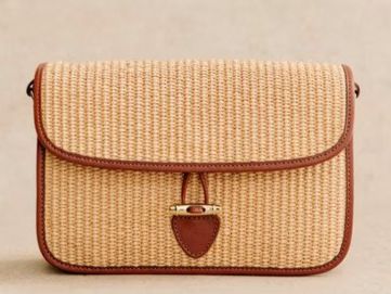 Sezane Borse da donna: Sézane Milo Raffia in Bast/Leder, Sommertasche – Usato da Zürich venduto da bombvoyage 1