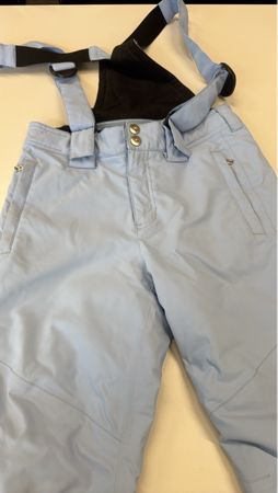 Skihose Damen hellblau mit Trägern neuwertiger Zustand