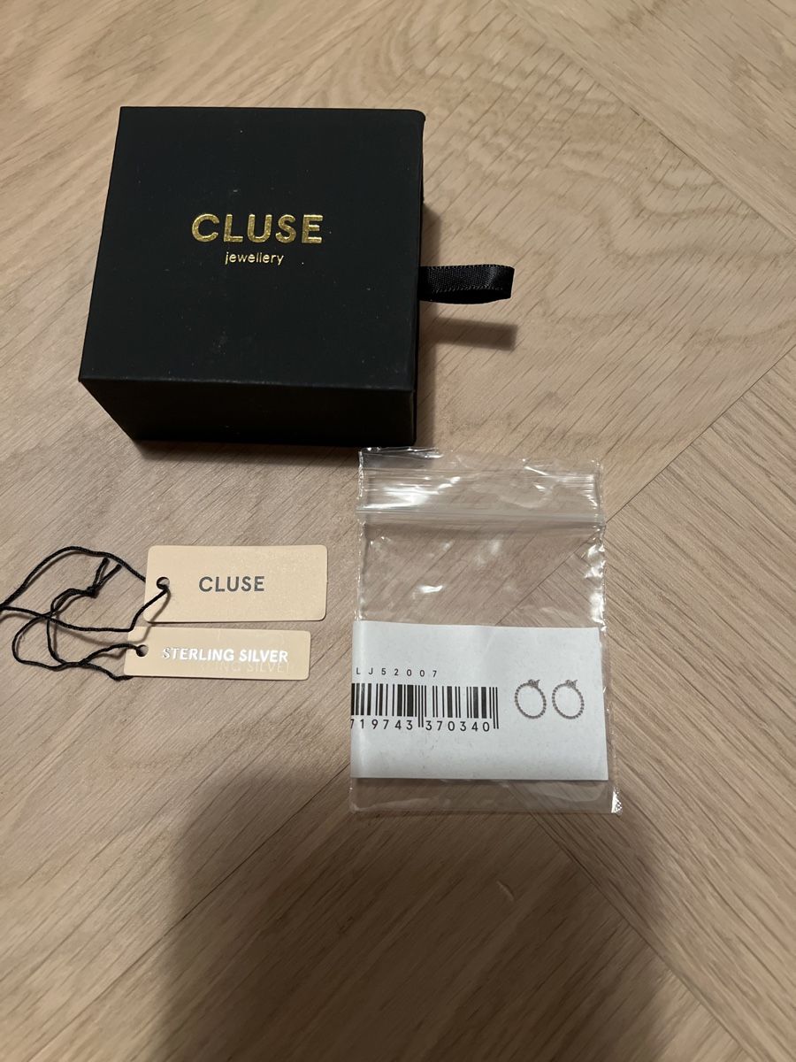 Cluse Orecchini pendenti & Orecchini a lobo: CLUSE Ohrstecker & Ring Sterling Silber – Usato da Zürich venduto da prima.01 3
