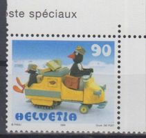 MA104) 988, Pingu, Abart Strich im Himmel postfrisch