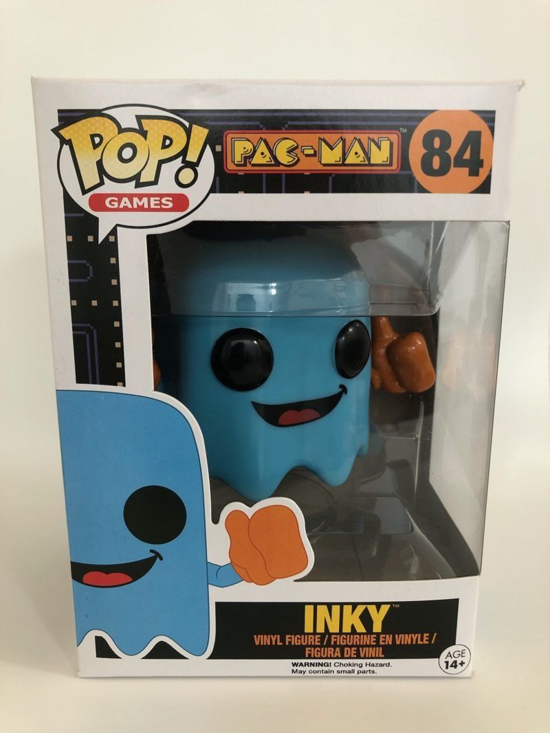 Funko Statuette: Funko POP! Games Pac-Man Ghost Inky – Nuovo e nell'imballaggio originale da Le Mouret venduto da perfectbijou