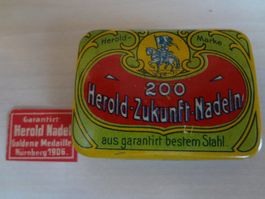 Boîte d'aiguille Herold Zukunft gramophone  Grammophonnadeln