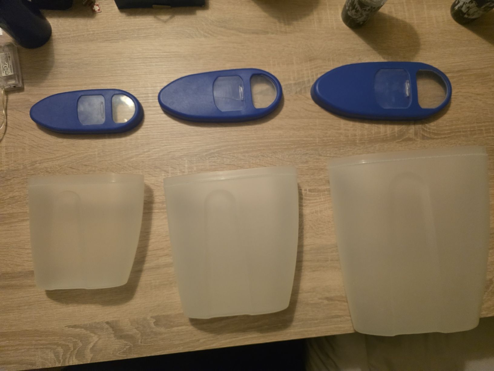 Tupperware Contenitori & Simili: Tupperware Set blau/transparent, gebraucht, 6-teilig – Usato da Kriens venduto da Caroline_Schweiz