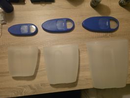 Tupperware Set blau/transparent, gebraucht, 6-teilig