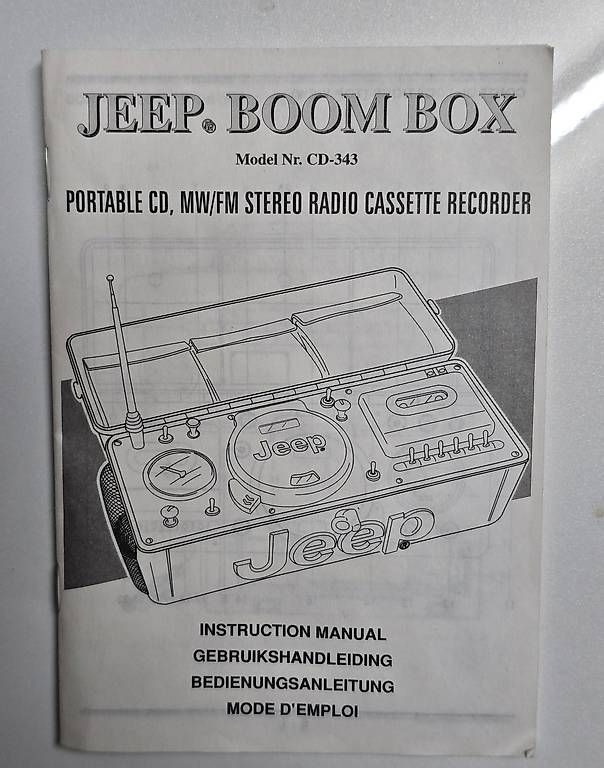 Registratori: Jeep Boom Cd 343 recorder – Usato da Riehen venduto da harald13 2