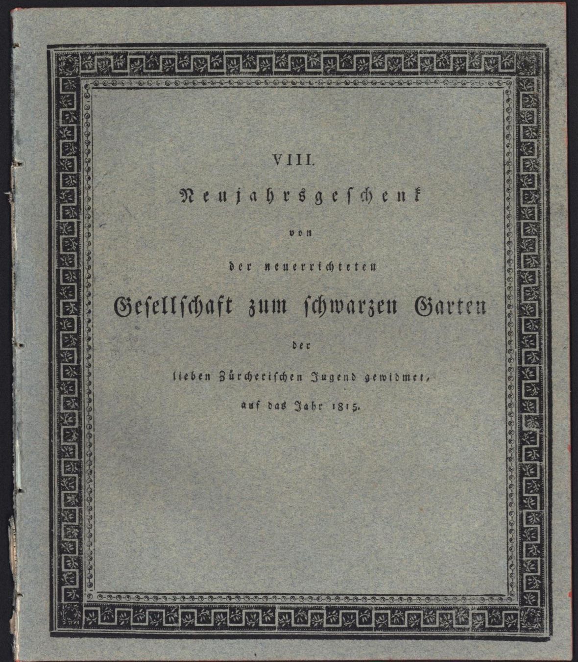 Incisioni: Schinznach Bad Neujahrsblatt mit Ansicht 1815 – Usato da Rafz venduto da Helvet32 2