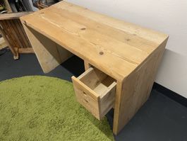 Schreibtisch Holz mit Schublade ca. 120 cm Breite