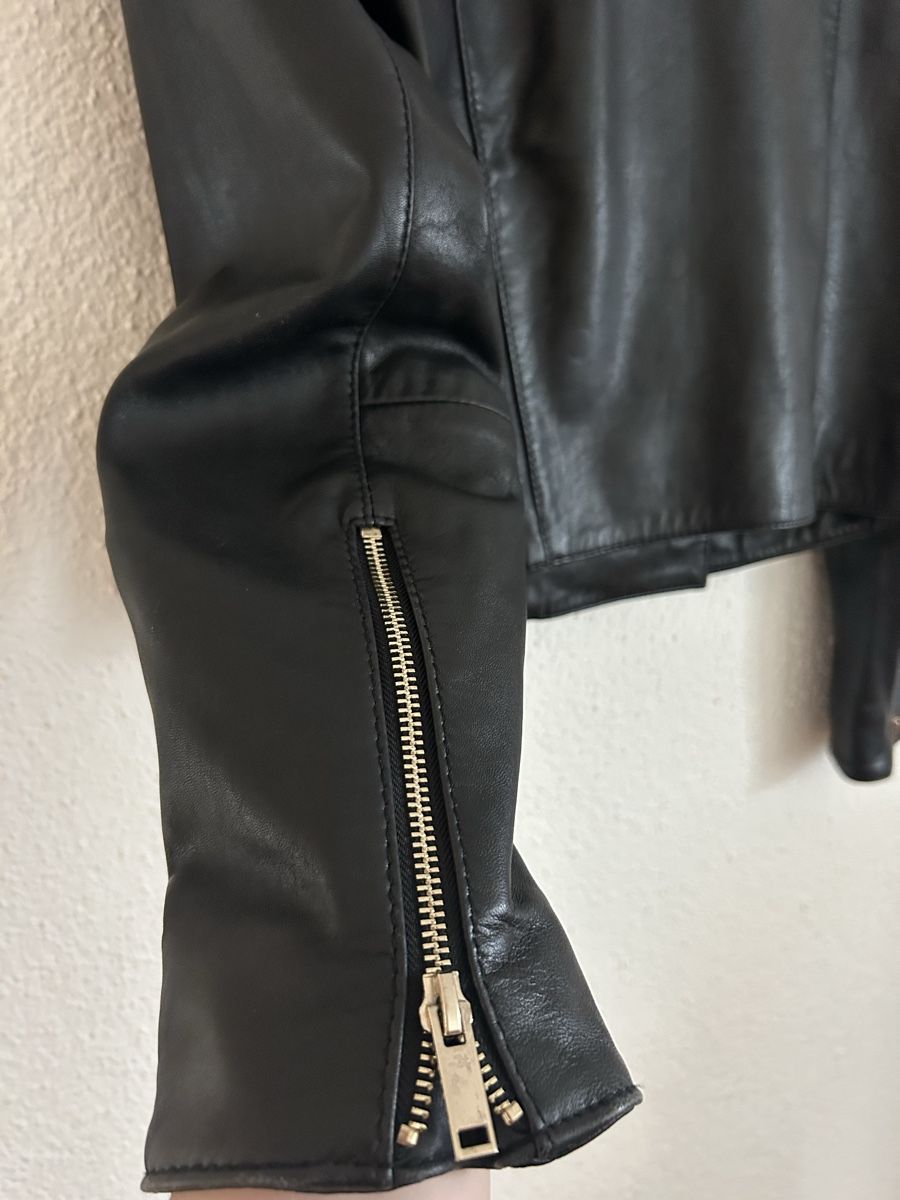 Mango Giacche: Mango MNG Echtleder Jacke, Gr. M, Schwarz – Usato da Nebikon venduto da icon.vintage 5