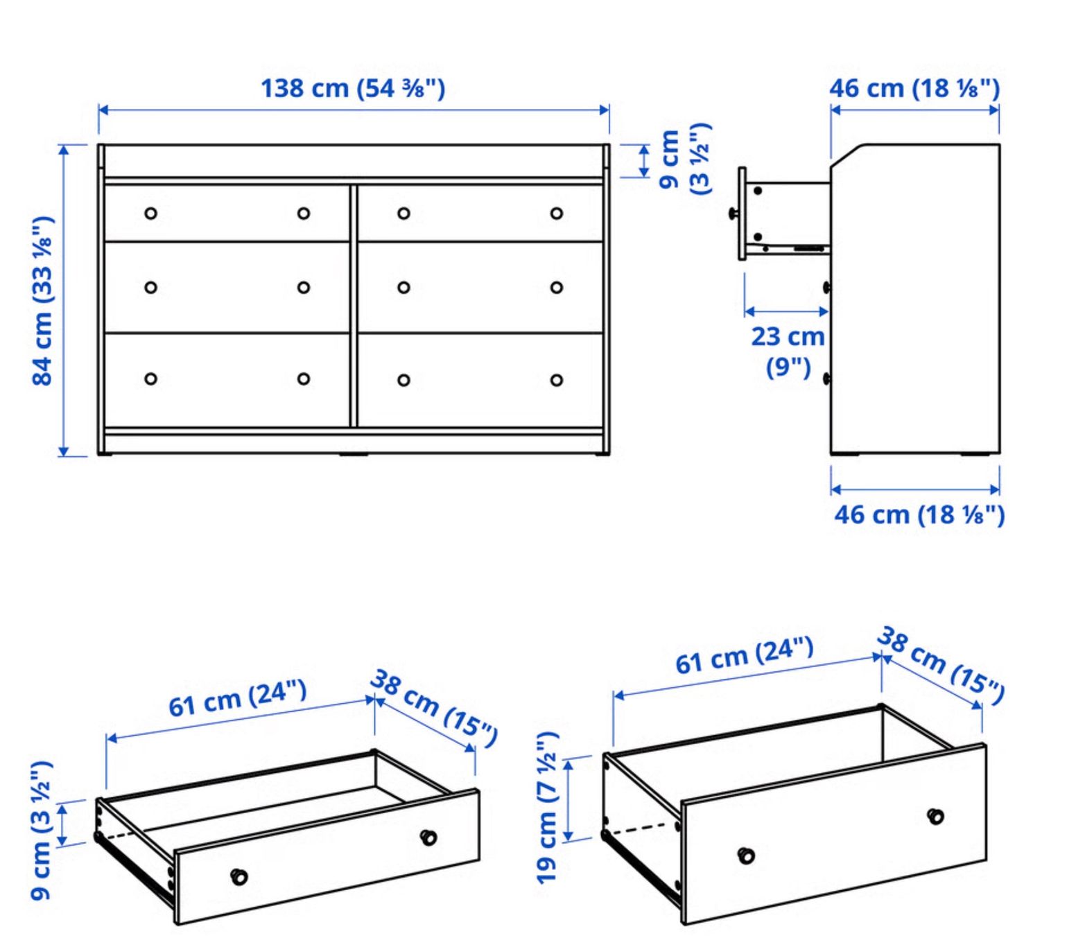 Ikea Cassettiere: Kommode IKEA Hauga Grau – Usato da Zürich venduto da cj8055 4
