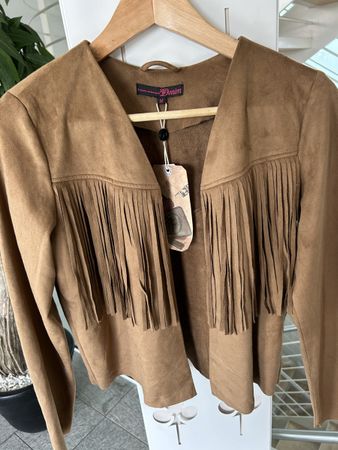 Wildleder Jacke Tom Tailor neu textile leder boho style M