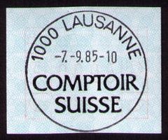 ATM 6_Sonder-VO 7.9.85 _1000 LAUSANNE _ COMPTOIR SUISSE !