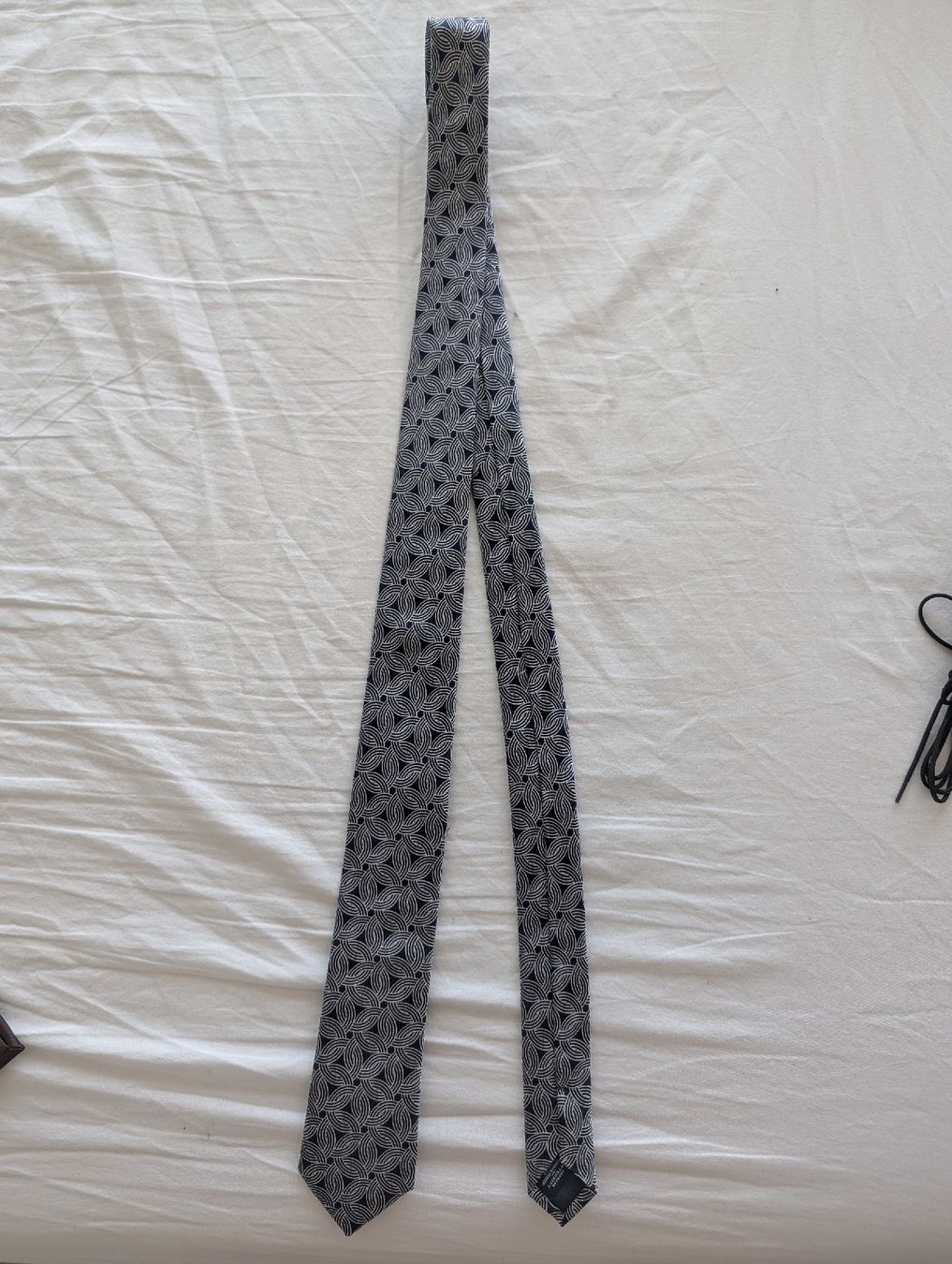Krawatten: Charles Tyrwhitt Tie Pattern Blue White Silk never worn. – Neu (gemäss Beschreibung) aus Genève von pie_597t