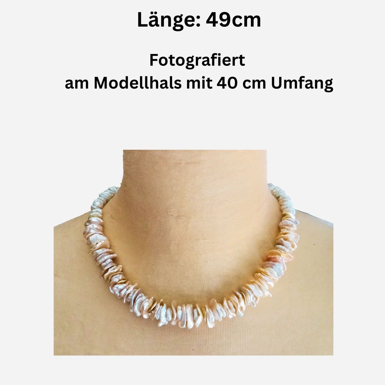 Catenine: Perlenkette Collier Halskette Keshi bicolor Unikat – Nuovo e nell'imballaggio originale da Lütisburg venduto da Emarra 4