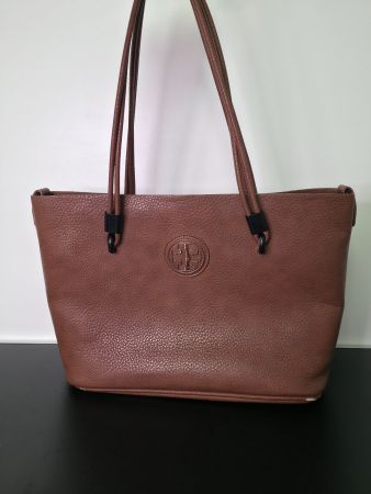TORY BURCH Shopper Tasche Set 2-in-1 Leder Braun