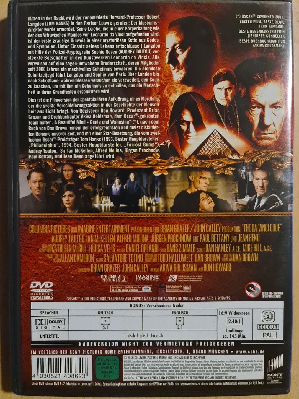 Tutti i DVDs: DVD The davinci code Sakrileg 115 – Usato da Dintikon venduto da Vexi 1