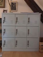 Metallschrank Spind 9 Fächer mit Schloss