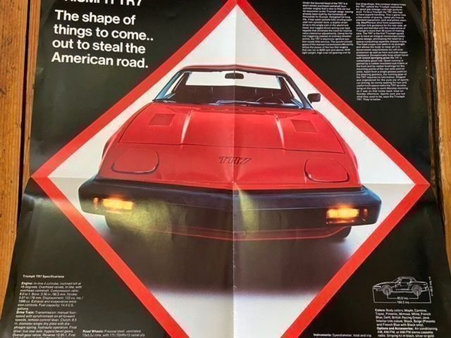 Triumph Dokumente: TRIUMPH TR7 1975 Grossformat-Prospekt Markt USA englisch – Gebraucht aus Langenthal von Andreasdavidk 2