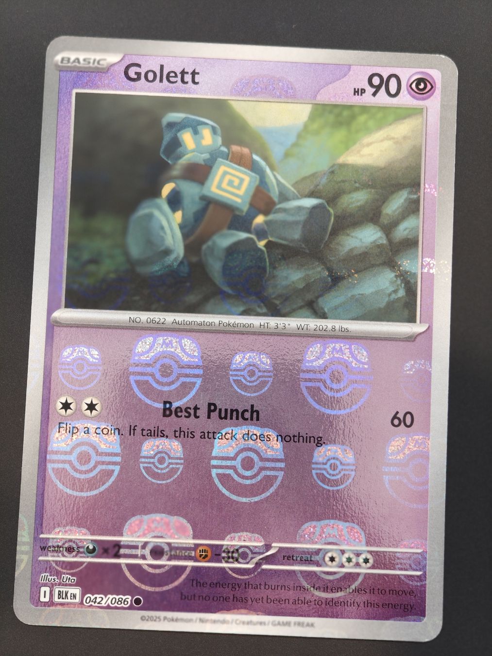 Pokémon Sammelbilder & Trading cards: Golett Masterball 042/086 EN – Neu (gemäss Beschreibung) aus Therwil von Cordachu_Trade