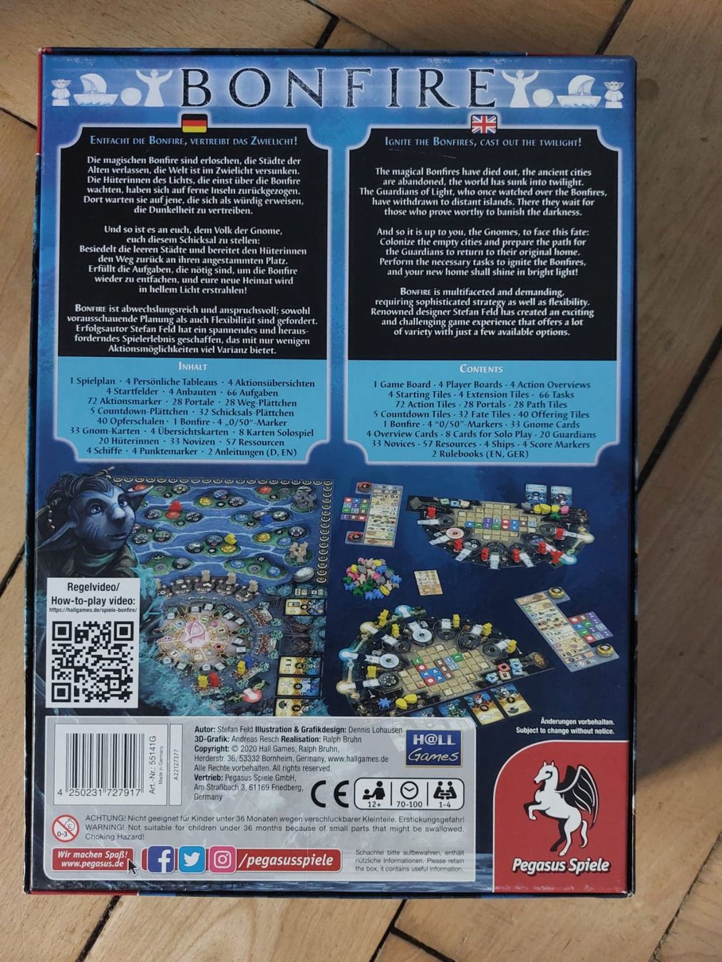 Pegasus Spiele Giochi: BONFIRE von Stefan Feld – Usato da Luzern venduto da Blue-Moon 1