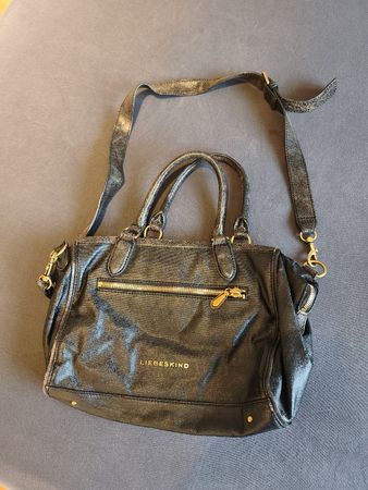 Liebeskind Tasche schwarz/dunkelbraun Leder guter Zustand