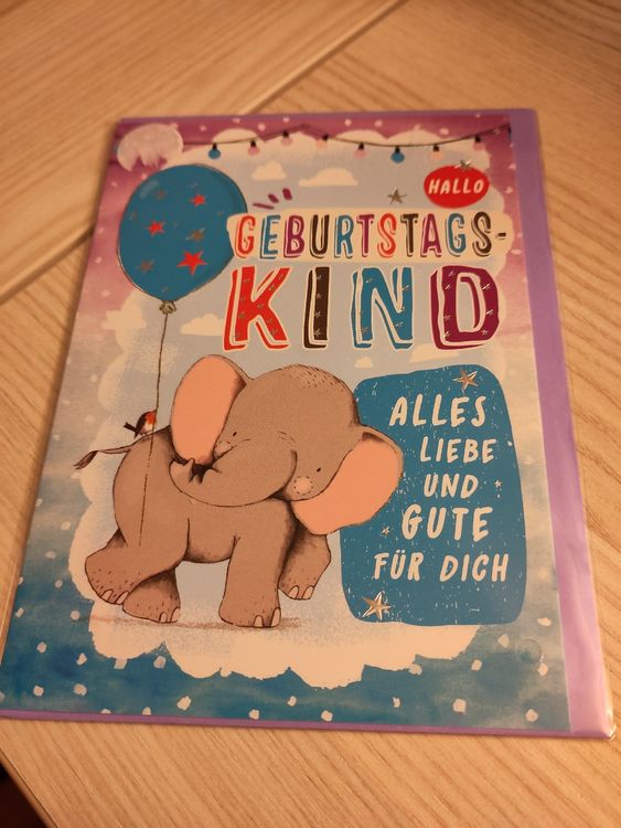 Geburtstagskarte „Geburtstagskind“ Im Lettering-Stil – 11,6x16,6 Cm, Querformat