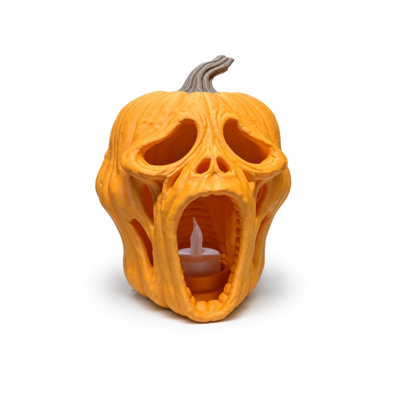 Tutte le decorazioni: Screaming Pumpkin mit LED-Teelicht – Nuovo e nell'imballaggio originale da Necker venduto da creativeprintdesign