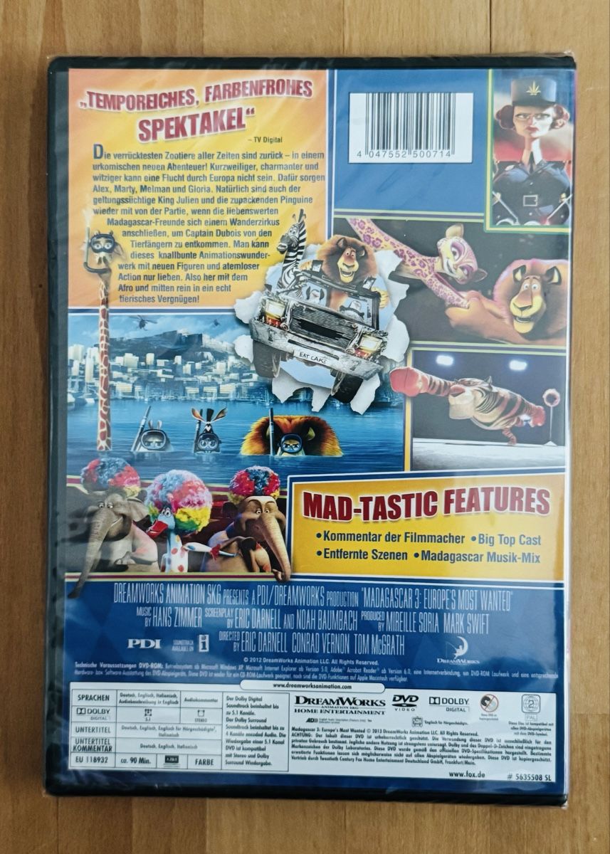 Tous les DVDs: Madagascar 3 DVD – Neuf avec emballage d'origine à Bettwil par bellis_perennis_222 1