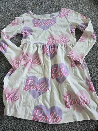 Langarmkleid Barbie H&M gr. 104-110 
