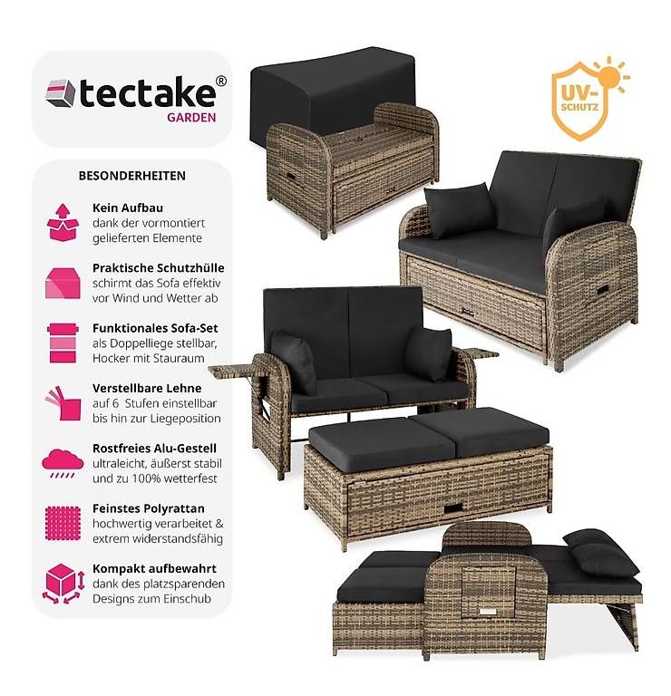 Divani: Outdoor 2er-sester-sofa Tectake – Usato da Adliswil venduto da Vannili 2