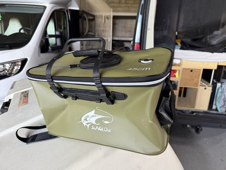 Sunglow fishing bucket foldable 45cm new