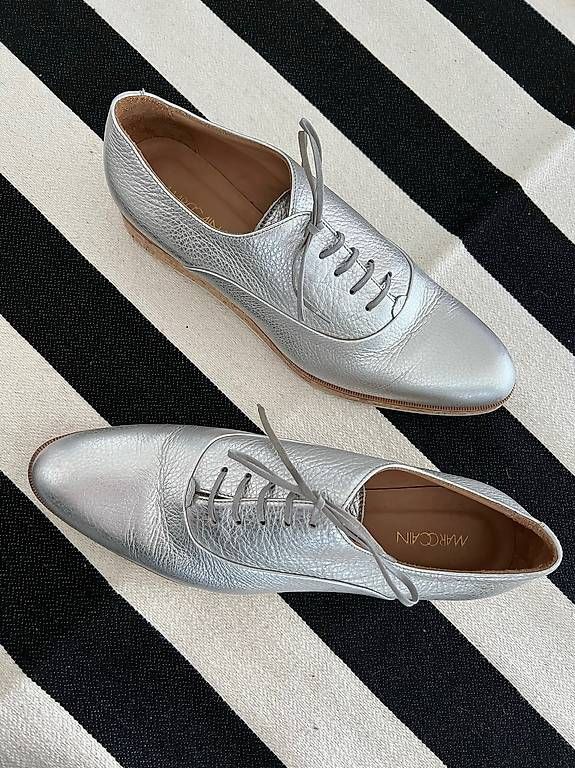 Marc Cain Damenschuhe: Marc Cain Schuhe Gr.40 Silber Kork – Gebraucht aus Zürich von hamtaro26