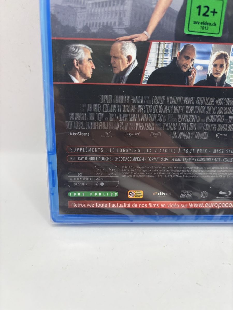 Alle DVDs: Blu-ray Miss Sloane - Neuf sous blister – Neu und originalverpackt aus Genève von sho_67qj 2