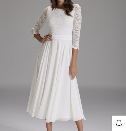 Weisses Kleid mit Spitze, ideal für den Sommer, Gr. M