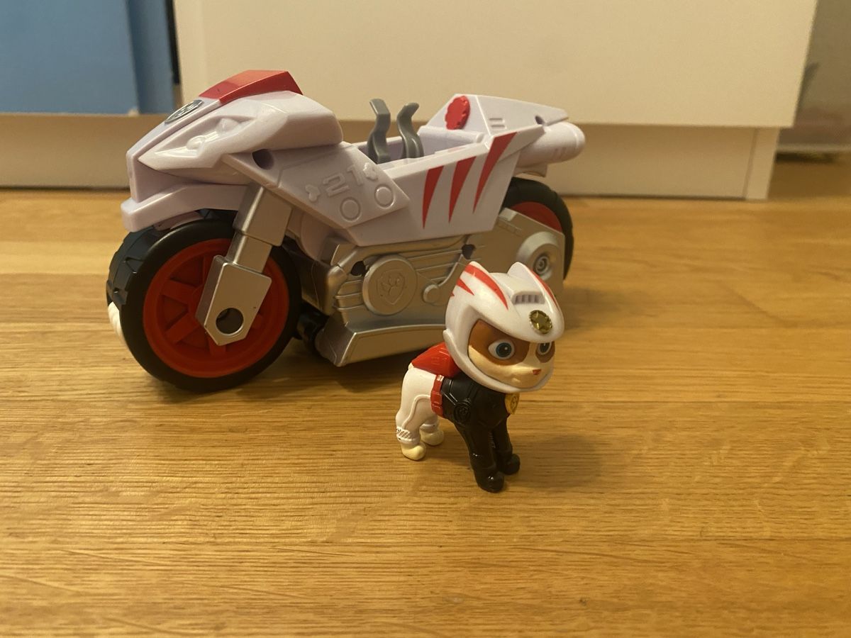 Giocattoli: Spin Master Paw Patrol Wildcat’s Deluxe Pull Back Motorcycle – Usato da Aesch BL venduto da Looping82 1